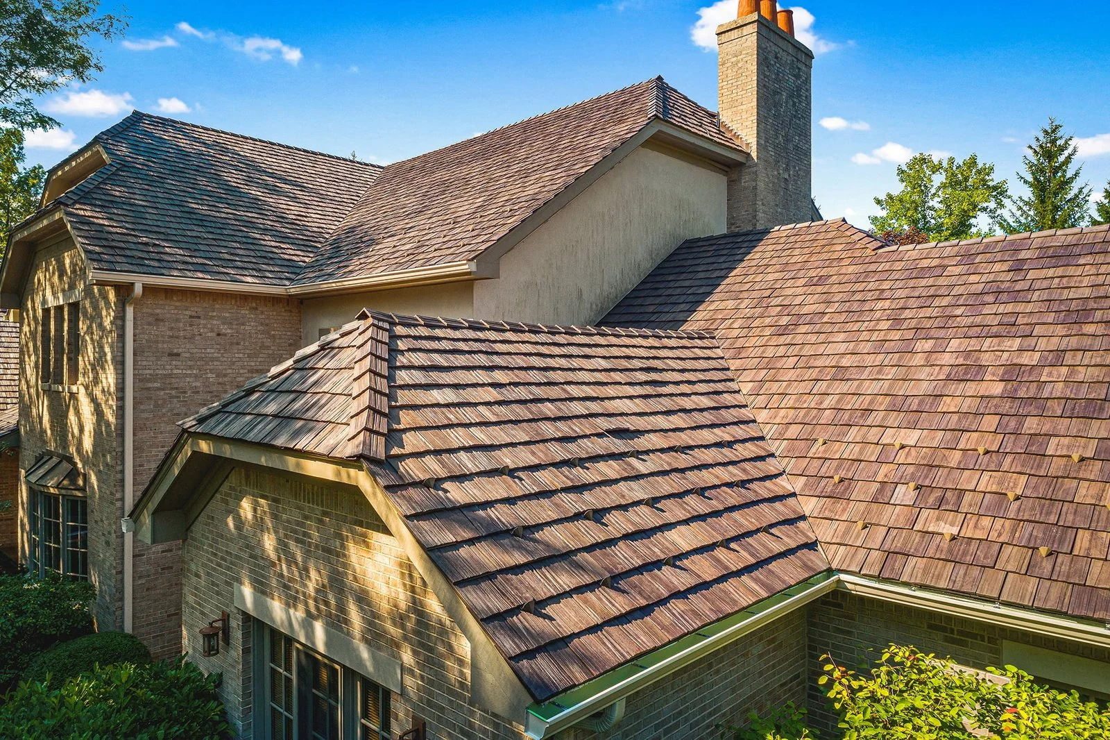 Cedar shake roof